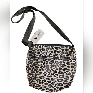 NWT LeSportsac Leopard Print Crossbody Bag
